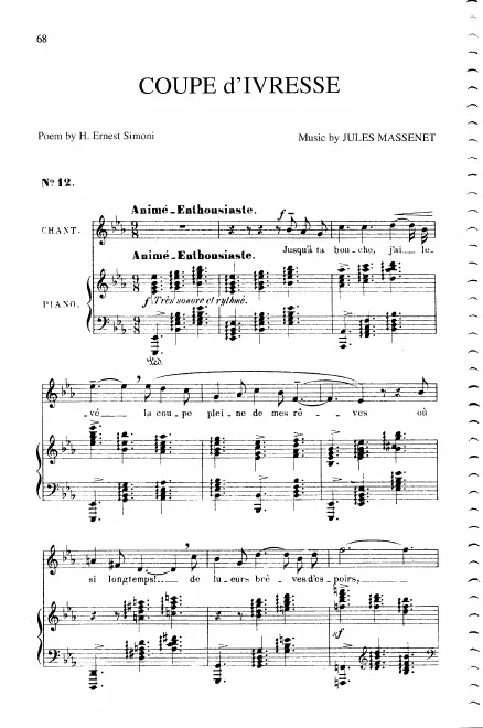 First page of Coupe d'ivresse