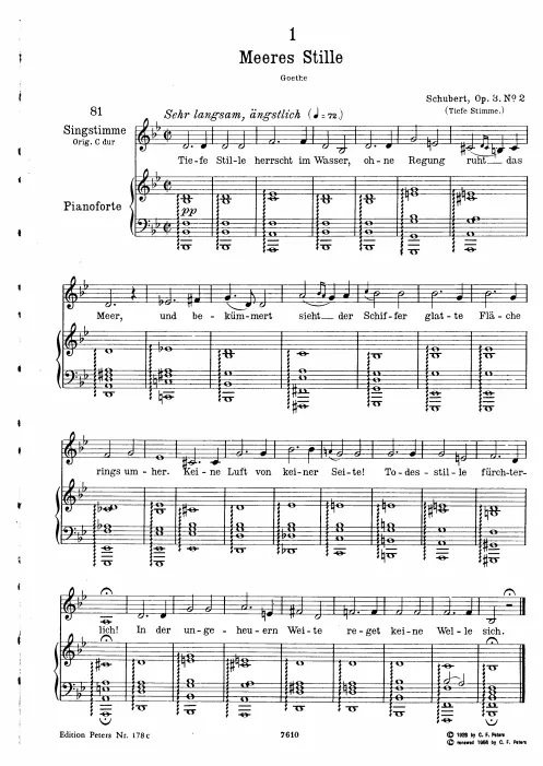 Complete Score (Low voice, transposed to B♭ major)