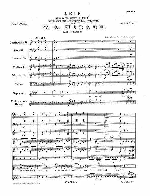 First page of Vado, ma dove?