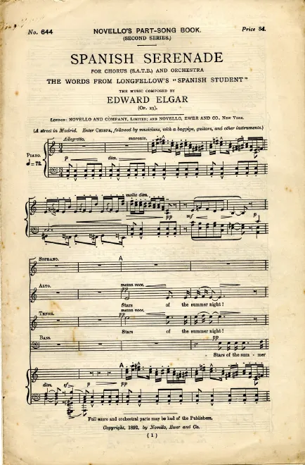 First page of Spanish Serenade