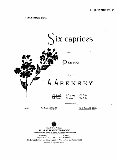 First page of 6 Caprices