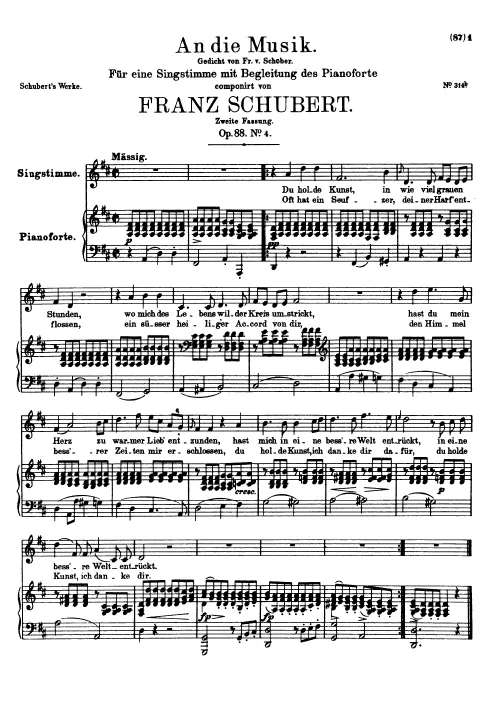 Complete Score (Original / High Voice, D major)