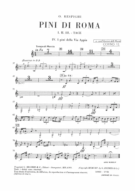 Horn 6 (F) (alternate for Buccine)