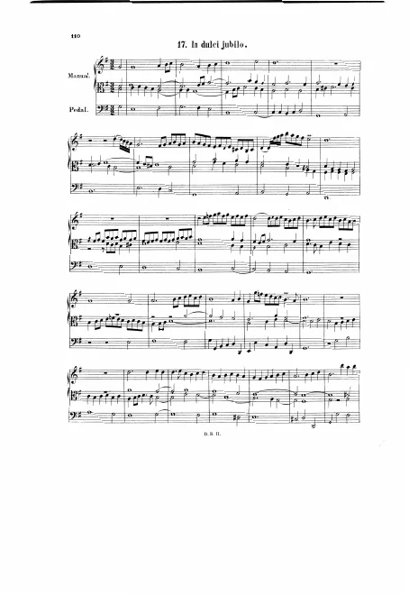 First page of In dulci jubilo