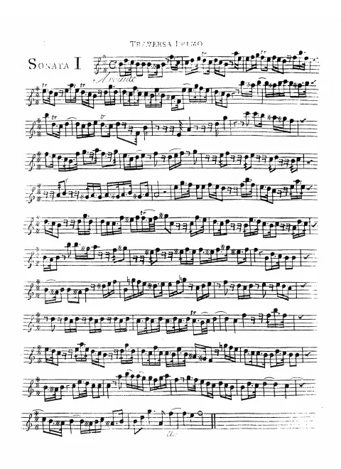 First page of Trio Sonata