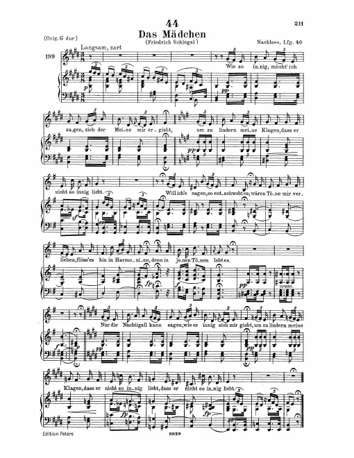 Complete Score (High Voice, transposed to G major)