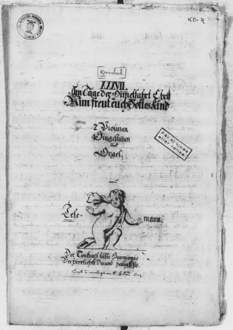 First page of Nun freut euch, Gottes Kinder, TWV 1:1167