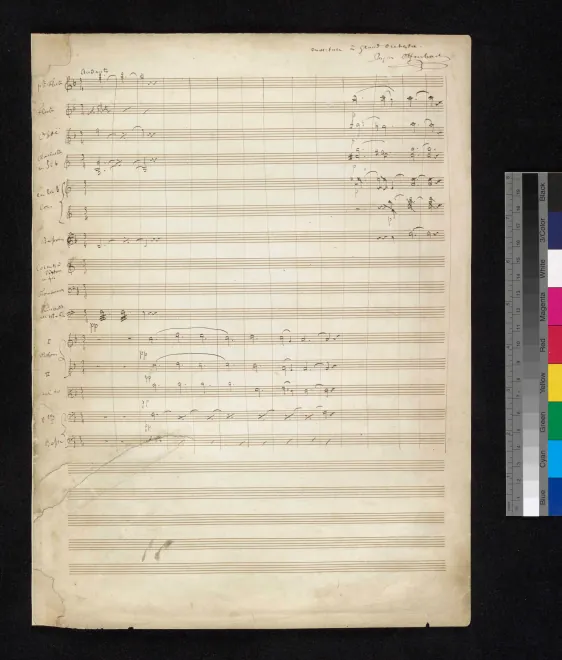 First page of Ouverture à grand orchestre