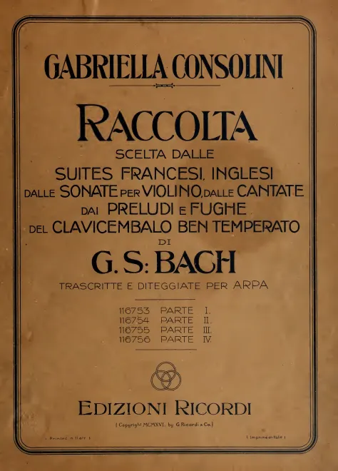 First page of Raccolta scelta