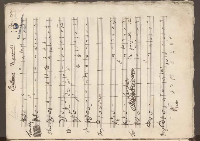 First page of De profundis