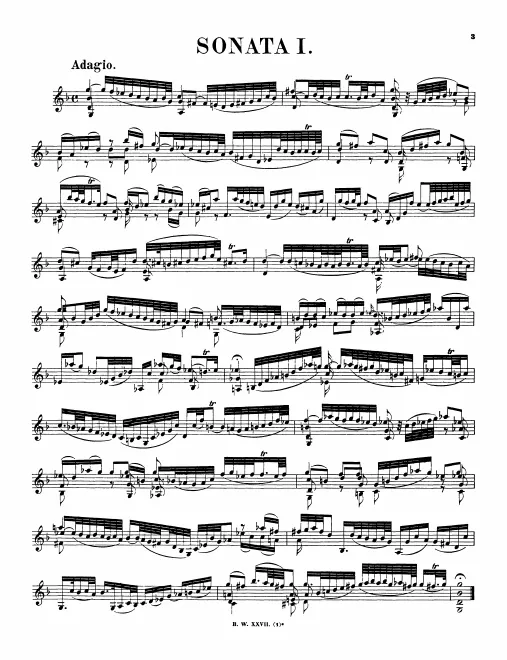 First page of Violin Sonata No.1