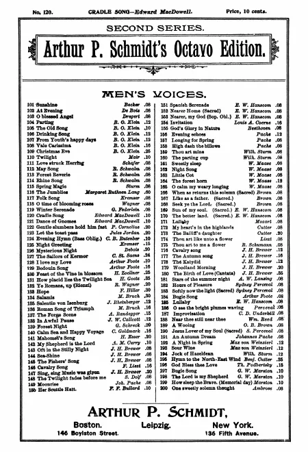 First page of 2 Songs