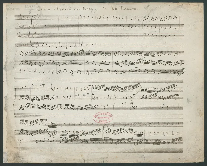 First page of Canon and Gigue