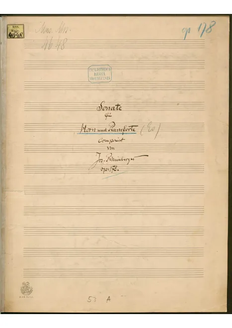 First page of Horn Sonata