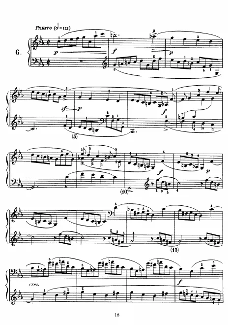 First page of Keyboard Sonata in C minor