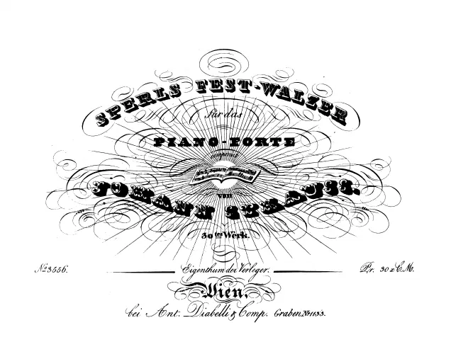 First page of Sperls Fest-Walzer