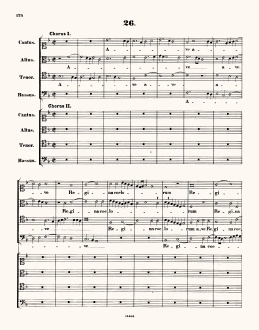 First page of Ave Regina coelorum