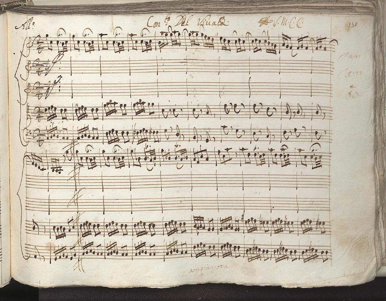 First page of Violin Concerto in C major