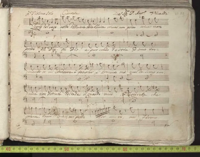 First page of Lungi dal vago volto