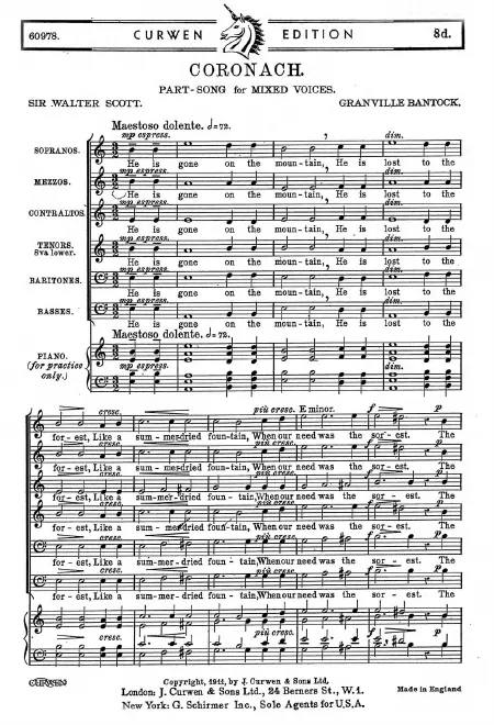 First page of Coronach