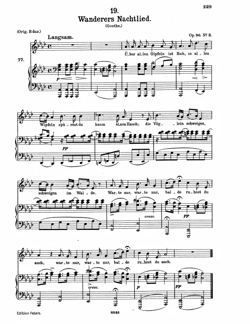 Complete Score (Medium voice, transposed to A♭ major)