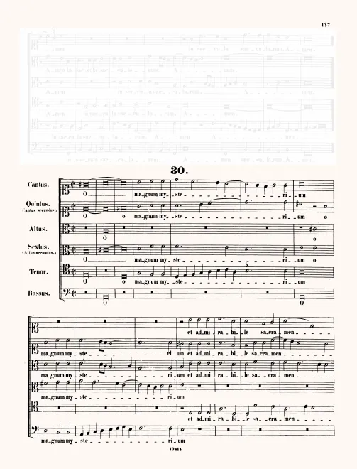 First page of O magnum mysterium