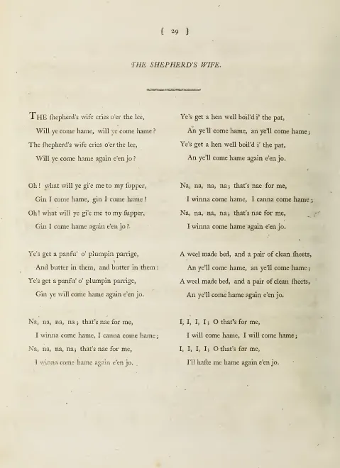 First page of The Shepherd's Wife, Hob.XXXIa:128