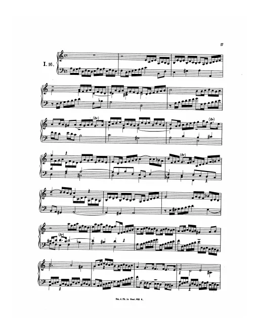 First page of Magnificat Fugue