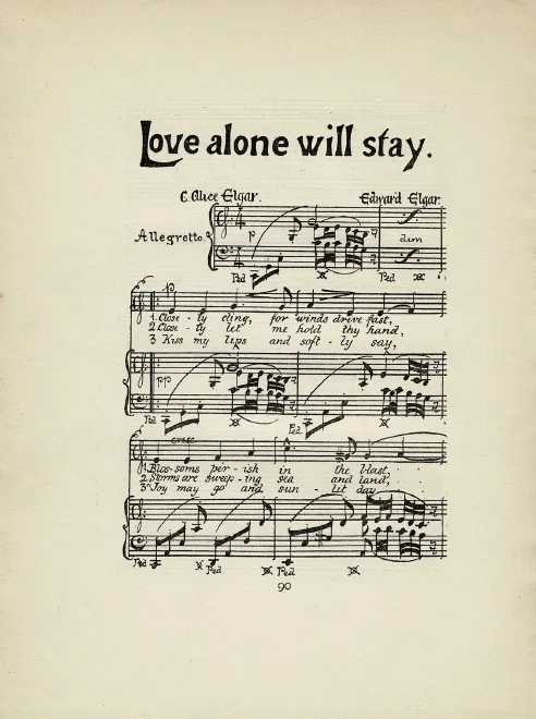 First page of Love alone will stay