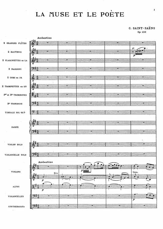 First page of La muse et le poète