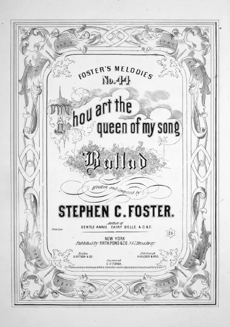 First page of Thou Art the Queen of My Song