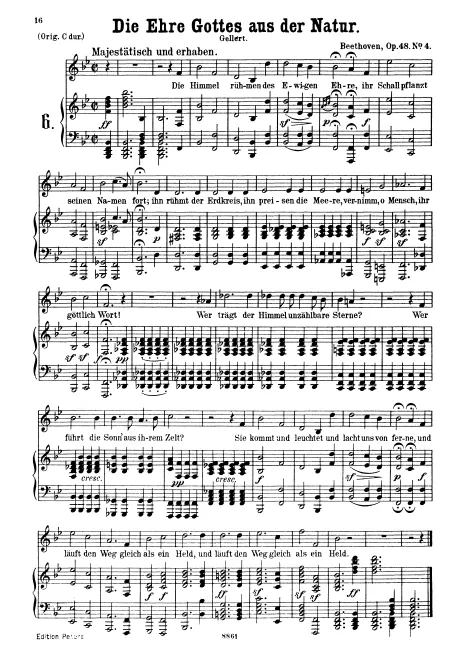 Complete Score (medium voice, transposed to B♭ major)