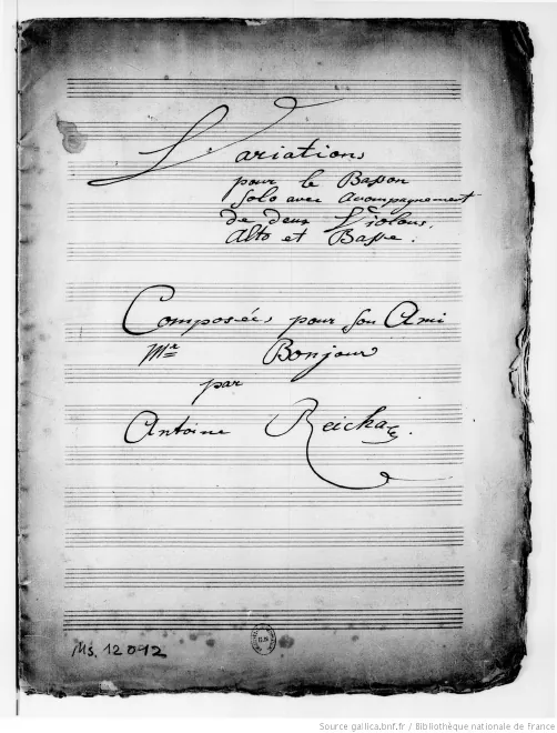 First page of Variations