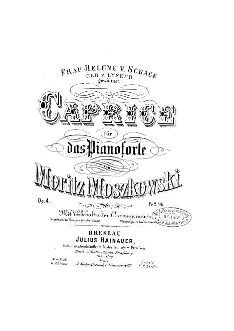 First page of Caprice