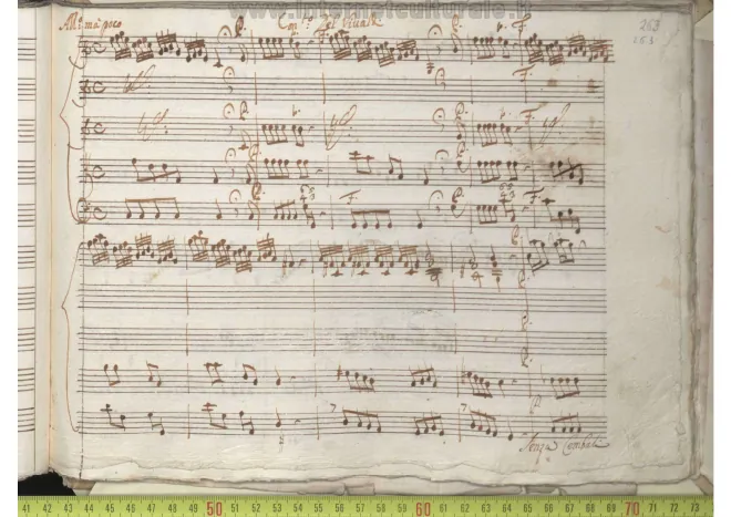 First page of Violin Concerto in C major