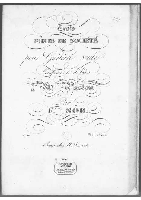 First page of 3 Pièces de Société