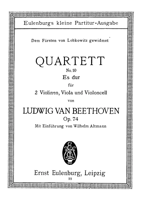 First page of String Quartet No.10