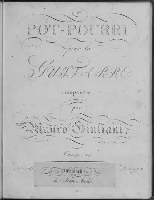 First page of Pot-pourri