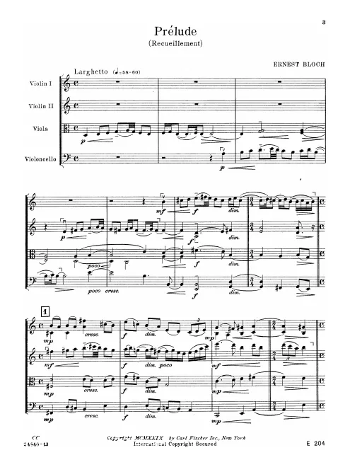 First page of Prélude