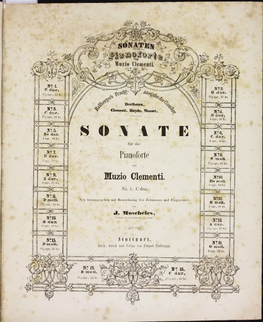 First page of 3 Piano Sonatas, Op.33