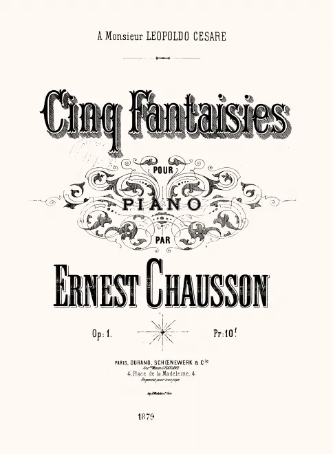 First page of 5 Fantaisies