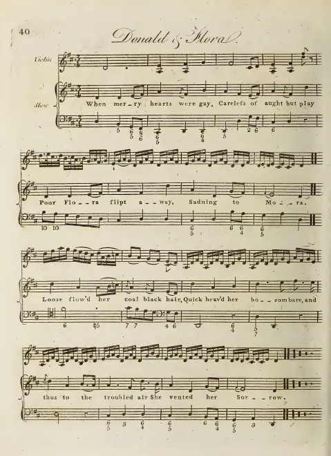 First page of Donald and Flora