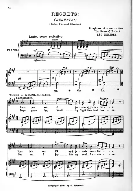 First page of Regrets!