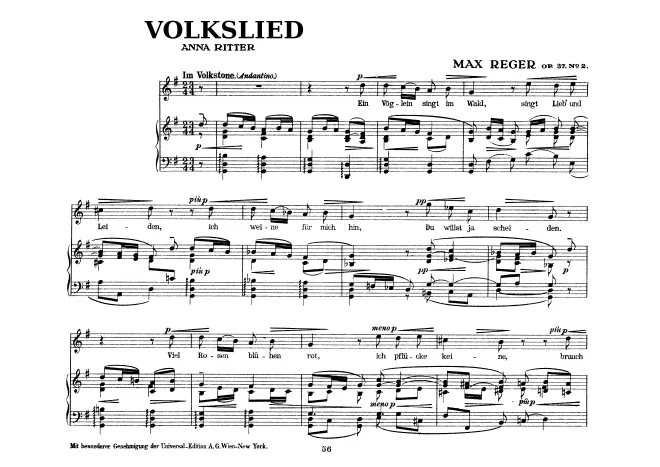 First page of 5 Gesänge