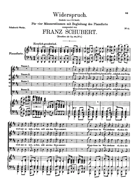 First page of Widerspruch
