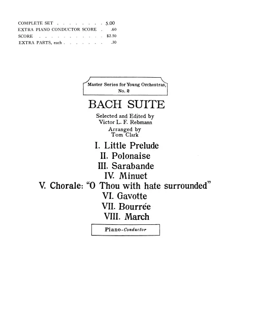 First page of Bach Suite