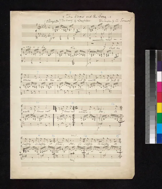 First page of The Arrow and the Song