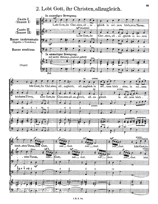 First page of Lobt Gott, ihr Christen, allzugleich