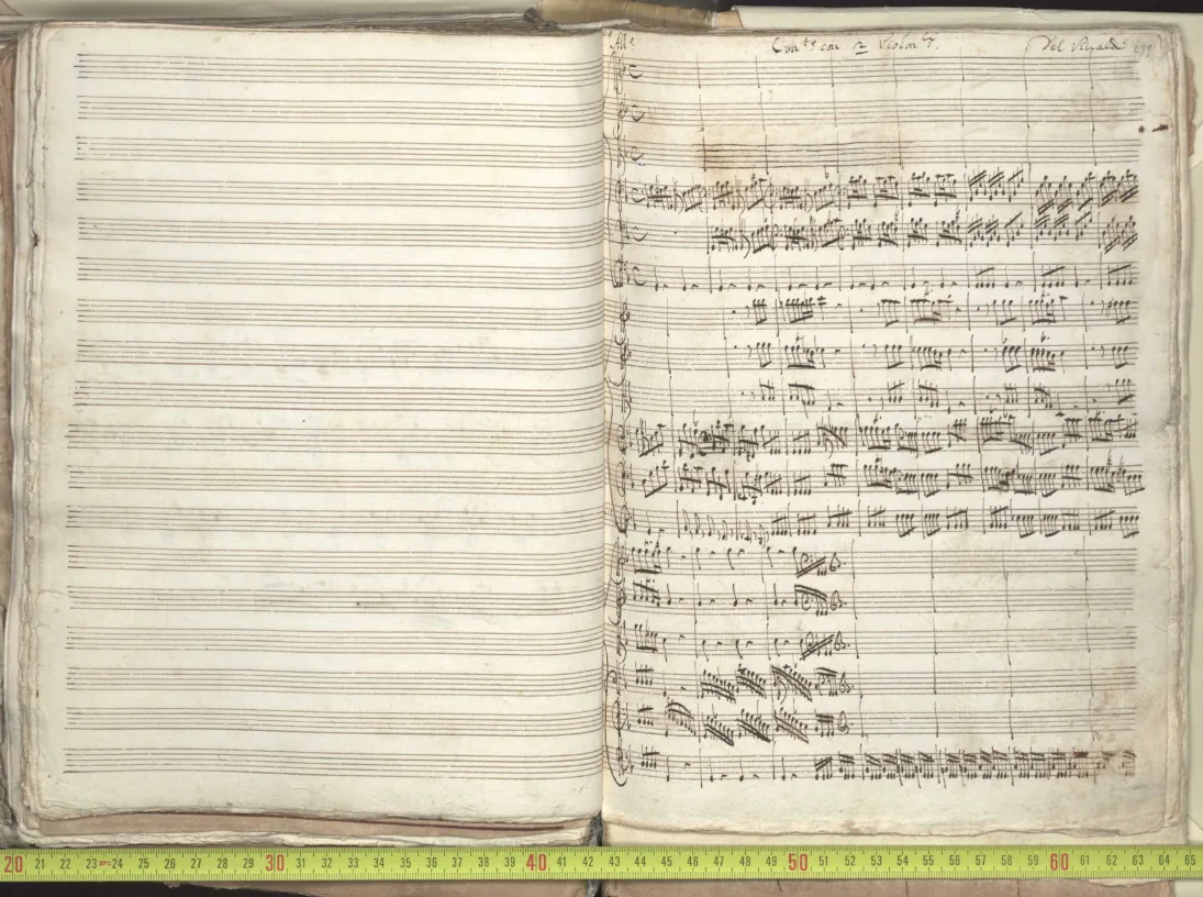 First page of Concerto for 2 Cellos in G minor