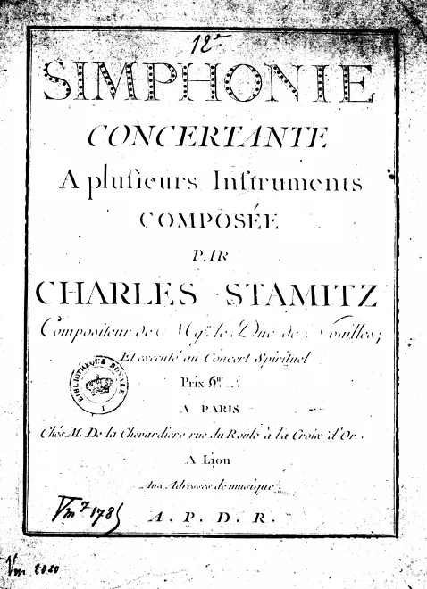 First page of Sinfonia concertante No.12